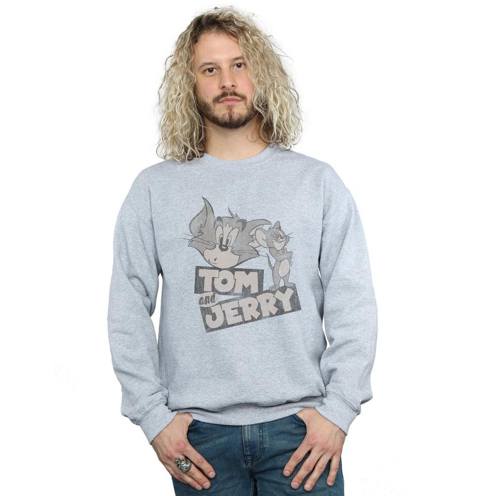 Tom and Jerry Мужская толстовка с подмигивающим смайликом