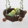 Parakeet Nest Parrot Hanging Bed Hanging Bird House for Cage Breeding Nest Parrot Swing Toy With Chewing Toy Bird Supplies