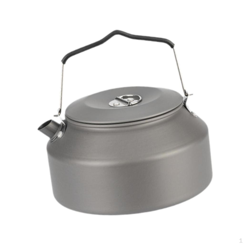 Camping Kettle 1.6L Water Cooking Teapot Pot Aluminum for Travel