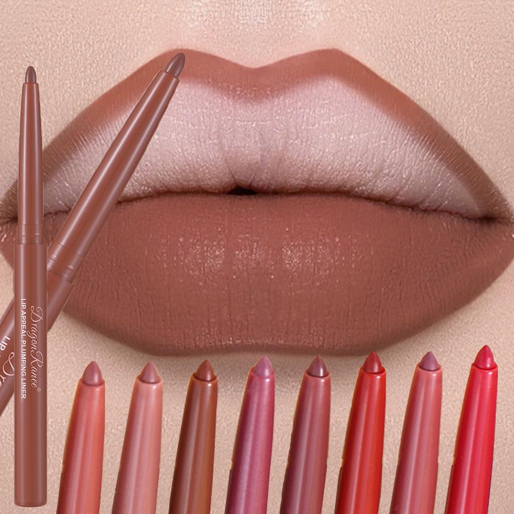 1PC Matte Brown Lip Liner Pencil Long Lasting and Waterproof Red Lip Contour Matte Lipstick Fill Pen Lips Makeup 12 Colors