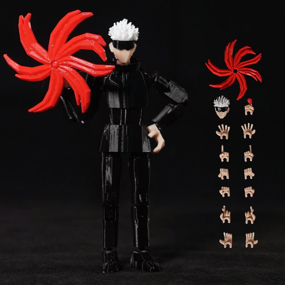 3D Печатные Jujutsu Kaisen Рёмен Сукуна Аниме Многосуставные Трансформирующиеся Игрушки Фигурки Действия Макет Манекен Украшения Подарки