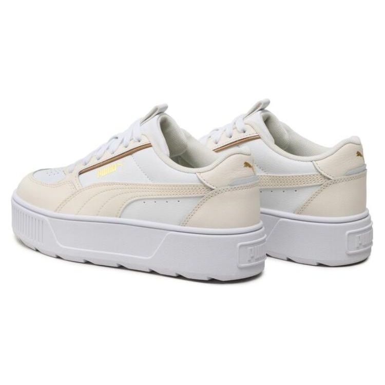 Puma Karmen Re Нескользящие Амортизирующие Износостойкие Низкие Кеды для Скейтбординга Женские Кроссовки Белые 387212-08