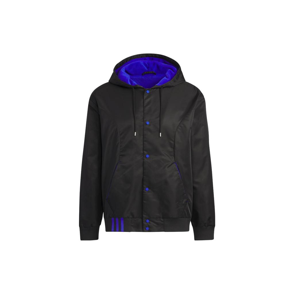 Adidas Neo Logo Print Drawstring Hoodie Men Tops Black IK3419