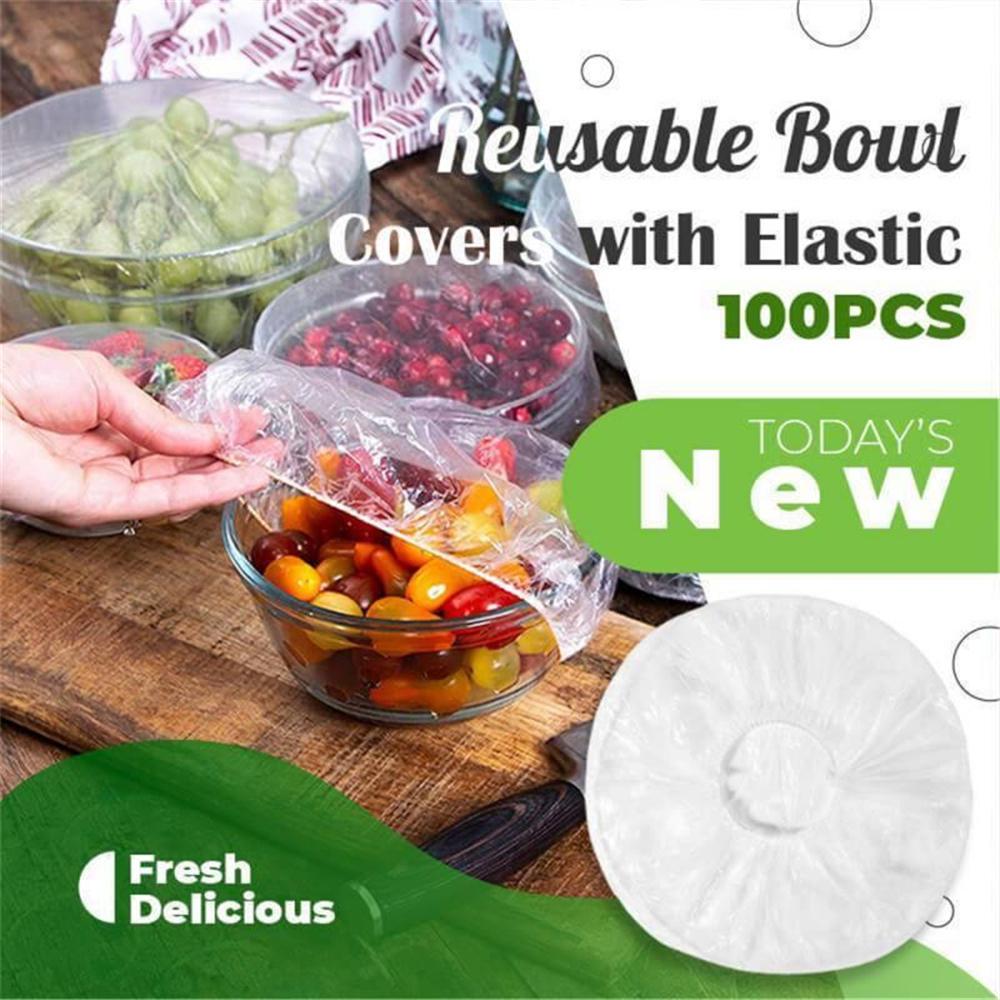 Round Square Bowls Elastic Plate Covers Silicone Lid Bowl Cover Food Storage Covers Saran Wrap