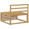 Outdoor Center Sofa Solid Acacia Wood White 83 x 79 x 73 cm
