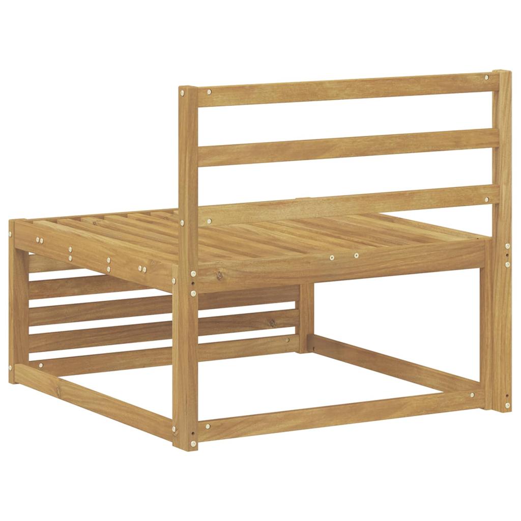 Outdoor Center Sofa Solid Acacia Wood White 83 x 79 x 73 cm