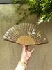 Deer Zhimo Original Folding Fan, Chinese Style New Artistic Souvenir, Classical Bamboo Retro Style Cultural and Creative Fan