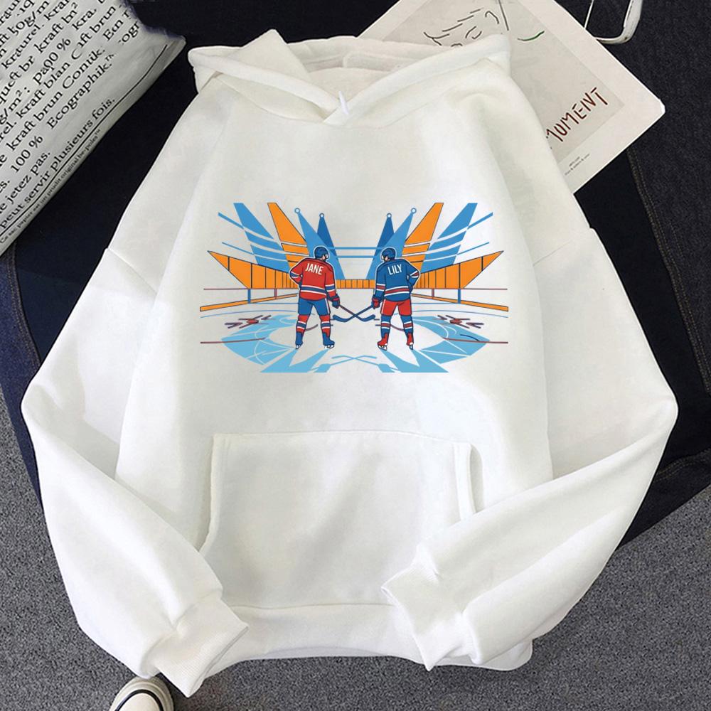 Худи для хоккея с подогревом Rivalry Jane & Lily Fan HOODIE В стиле манги Высококачественное для Осени/Зимы Свитшот с капюшоном на флисе