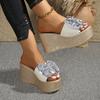 Fashion Women Slippers Summer Beach Platform Shoes Women Casual Wedges Sandals Fashion High Heels Slippers Slides Women Zapatos De Mujer