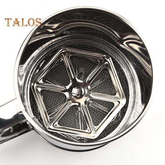 Сито для муки Эргономичный фильтр для муки Удобная ручка Практичный ручной пресс-фильтр Сито для сахарной пудры Инструмент для выпечки