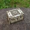 Сделай сам 3D Шкатулка с сокровищами Деревянная игра-головоломка Сборка Подарок Подарок Взрослый Строительный блок Шкатулка для драгоценностей