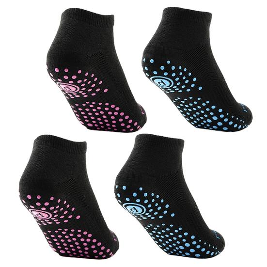2 Pairs Non-slip Yoga Socks Short Tube Soft Breathable Cotton Socks Professional Dance Ballet Pilates Fitness Women Sports Grip Socks