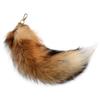 Furry for Keychain Oversized Fox Hair Cuestion Silver Blue Fox Tail Accessories Lady Bag Charm Car Keychain for Women