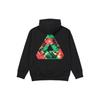 Palace Back Logo Print Hooded Sweatshirt Unisex Tops Black P19HD069