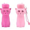 Модный креативный студенческий спортивный силиконовый флакончик портативный дорожный чайник милый детский силиконовый стаканчик