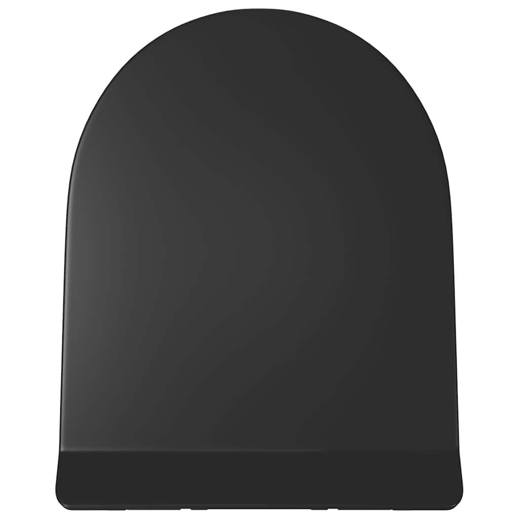 Toilet Seat with Soft Close Mechanism and Quick Release Black