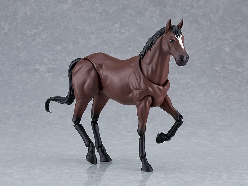 Max Factory Figma Wild Horse Пластиковая окрашенная подвижная фигурка [Коричневая] Немасштабная