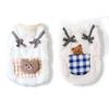 Cozy Plush Pet Vest - Warm Fleece Sleeveless Coat for Small Dogs & Cats, Indoor Outdoor Wear