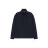 Polo Ss23 Solid Half-Zip Logo Embroidered Sweatshirt Men Sweatshirt Black 710857073-013