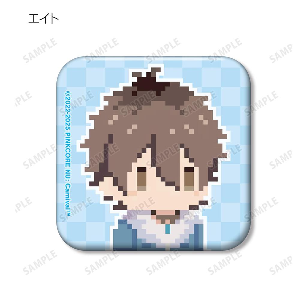 NU Carnival Trading Pixel Art Square Badges, Box of 12