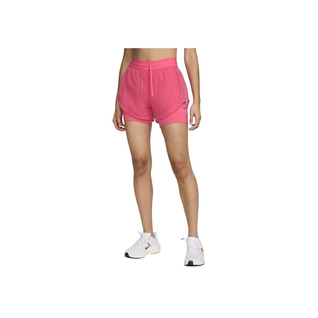 Nike Running Division Dri-FIT Mid-Rise Two-In-One Quick-Dry Running Shorts Women Shorts Purple Pink FV6362-629