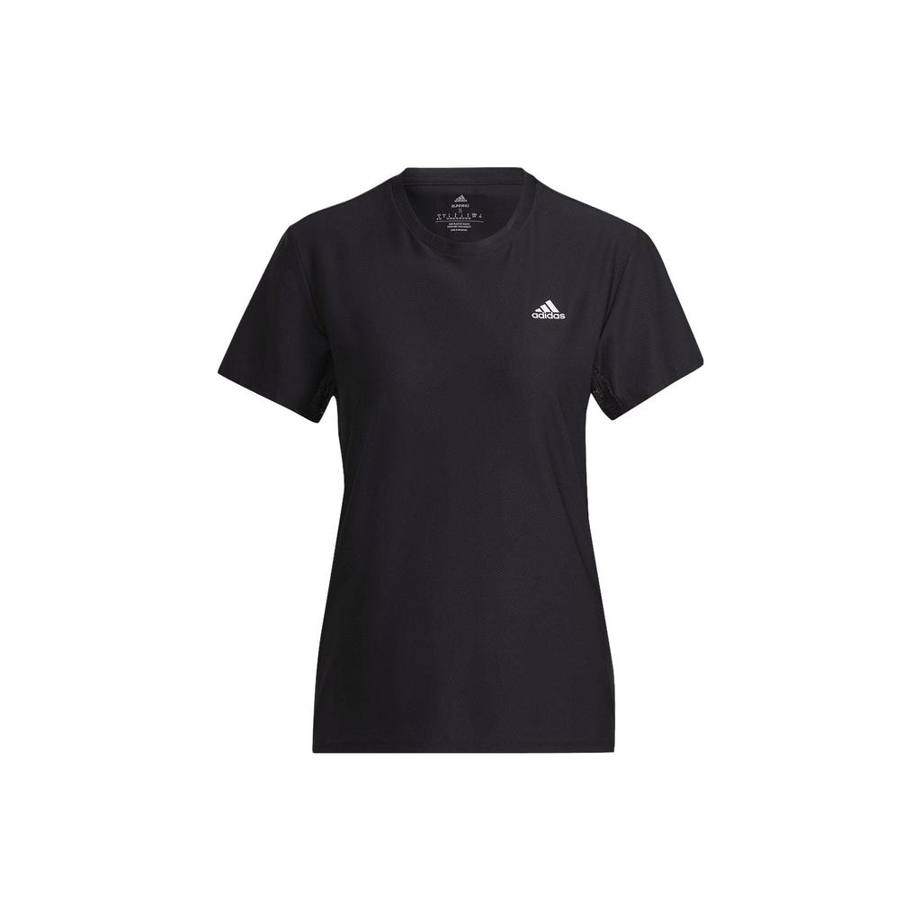 Adidas T Shirts Women's Black Crew Neck Moderate Straight Fit HC6332