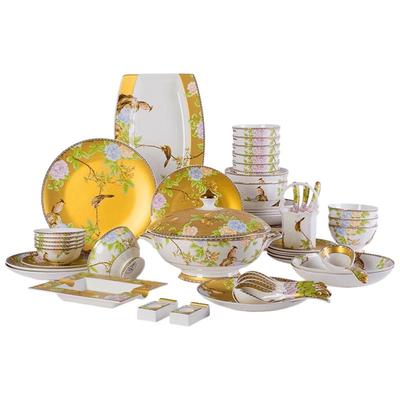 Фарфоровый столовый сервиз Hecai Jingdezhen на 40 предметов