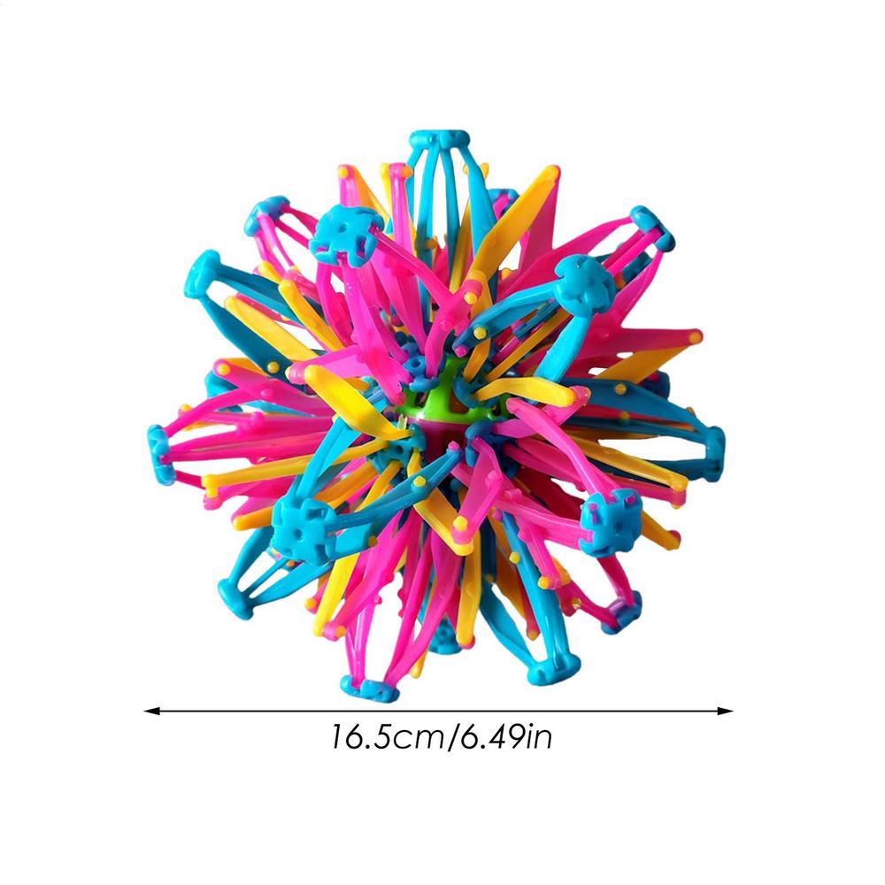 Детская волшебная телескопическая мяч-цветок для улицы, бросательный мяч, игрушки для успокоения и снятия стресса, расширяемая интерактивная игрушка