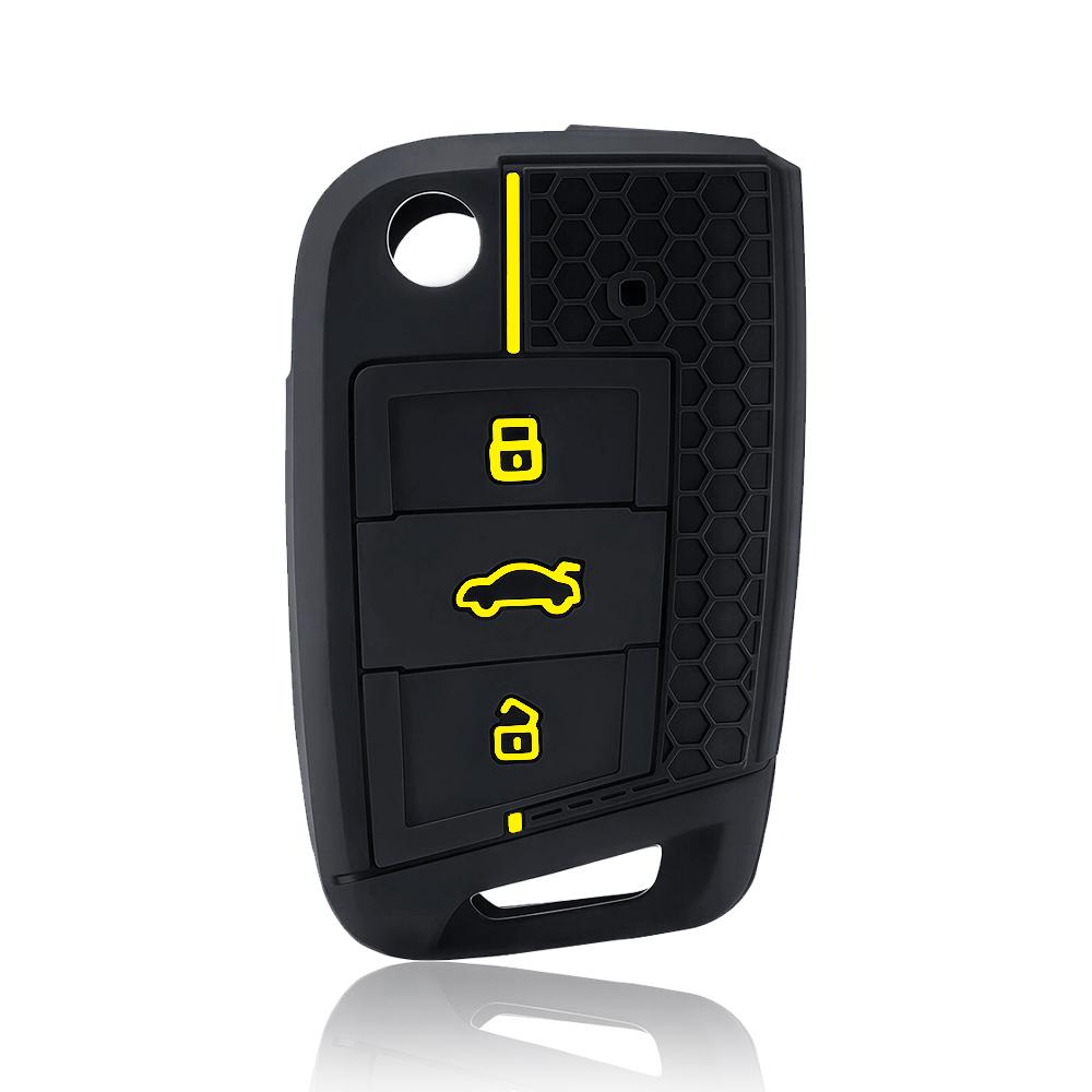 Для VW Golf 7 GTI POLO T-Cross Touran Tiguan Skoda Octavia Rapid Kodiaq Fabia Seat Ibiza Leon Чехол-брелок для автомобильного ключа Пульт Дистанционного Управления