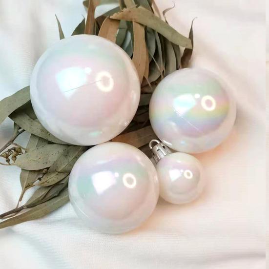 10 шт. переливающиеся рождественские шары небьющиеся шары подвесные украшения многоразовые елочные украшения