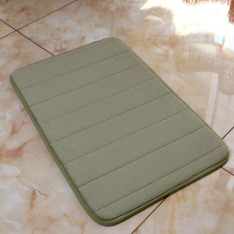 Утолщенный коралловый бархатный ковер из пены с эффектом памяти, впитывающий напольный коврик с медленным отскоком, напольный коврик для кухни, ванной комнаты, ванной комнаты