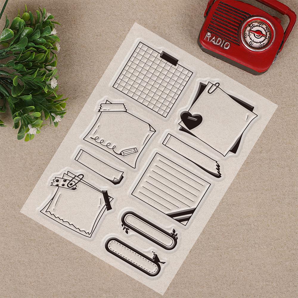 Пластиковые штампы из ПВХ для DIY Скрапбукинга Фотоальбома Декоративных Открыток Изготовления Листы со Штампами Инструменты Узор 16x11x0.3см