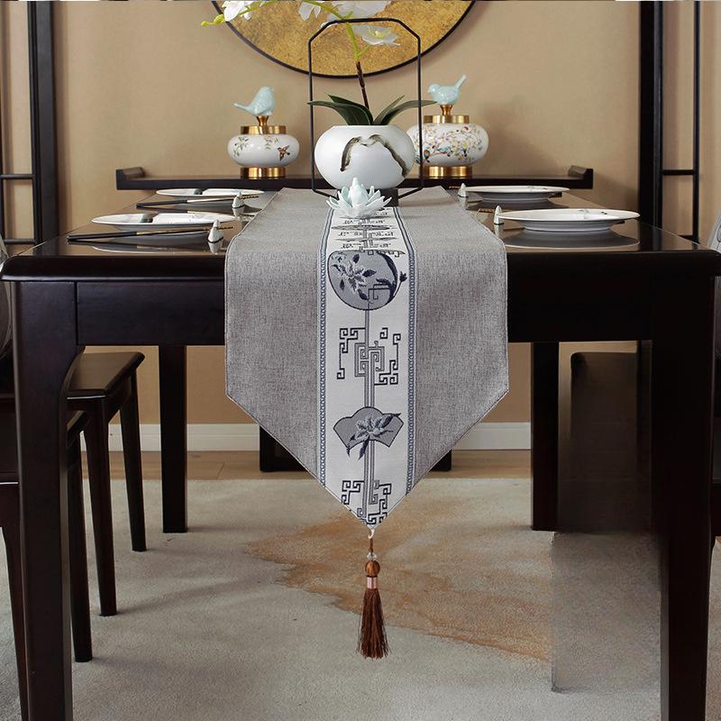 Водонепроницаемый новый китайский стиль настольный флаг чайная церемония дзен чайный коврик чайный стол ткань длинная полоса скатерть китайский стиль скатерть