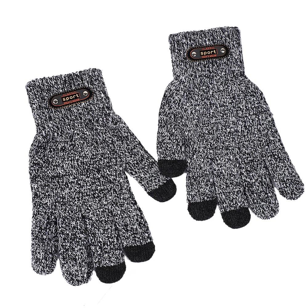 Single/Double-layer Cold-proof Gloves Thick Warm Touch Screen Glove Men's Winter Gloves  Outdoor