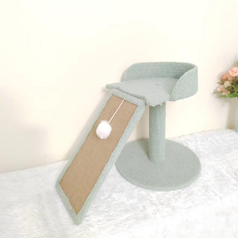 Четырехсезонное кошачье дерево: Кровать, Игровой комплекс, Когтеточка, Сизалевая веревка, Когтеточка, Игрушки и принадлежности.