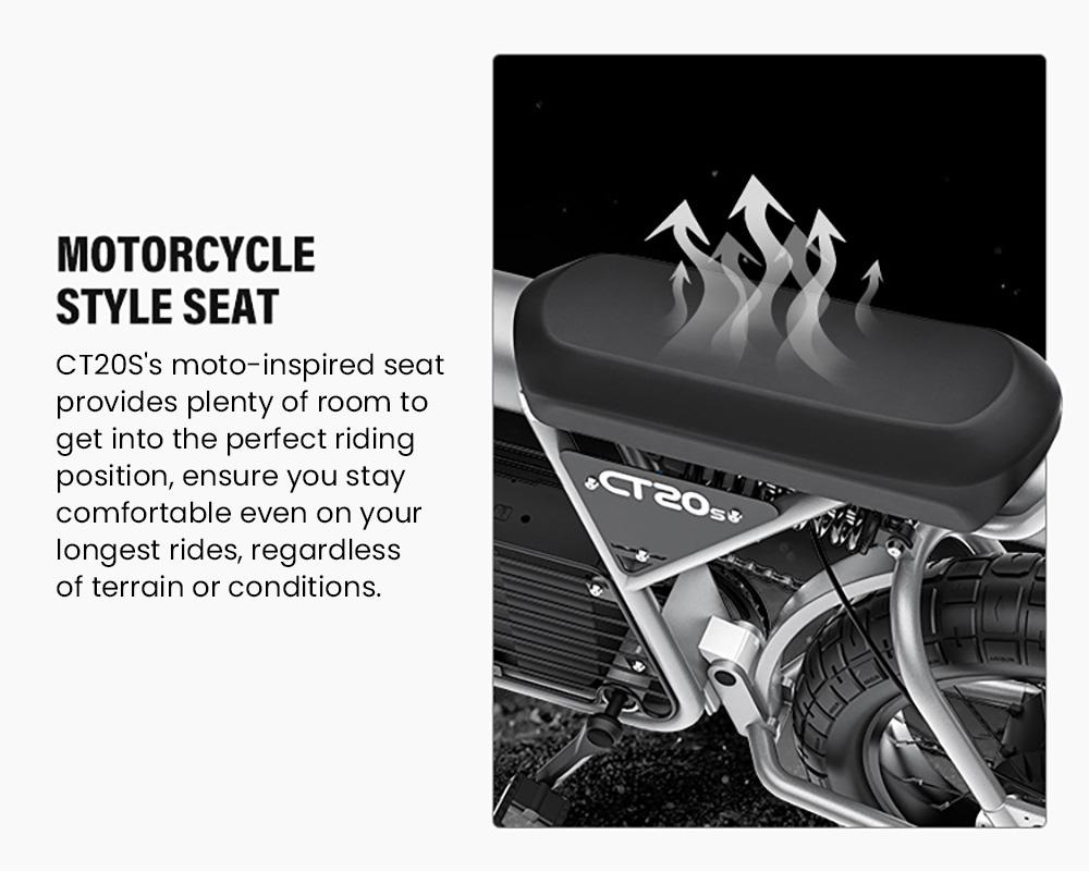 Электрический велосипед COSWHEEL CT20S, двигатель 1500 Вт, аккумулятор 60 В, 27,5 Ач, внедорожная шина 20*5,0 дюйма, максимальная скорость 65 км/ч, максимальный запас хода 160 км, 7-скоростная система Shimano