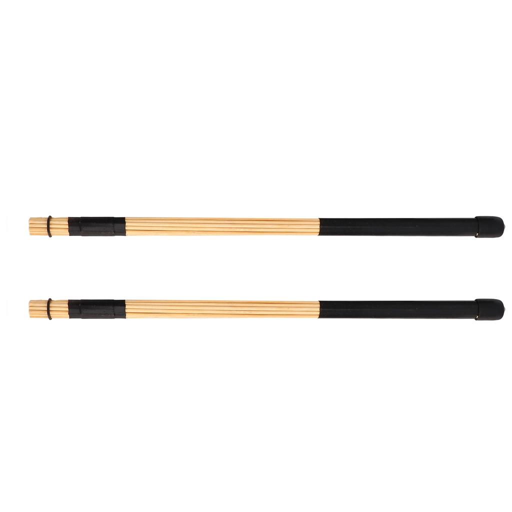 1 Pair of Bamboo Drumsticks Jazz Drum Stick Rods Percussion Instrument Accessories Black