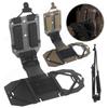 Mobile Phone Holder Rack Molle Folded Navigation Board 90° Rotating Chest Bag Map Case Panel Adjustable Vest Chest Mount Plate