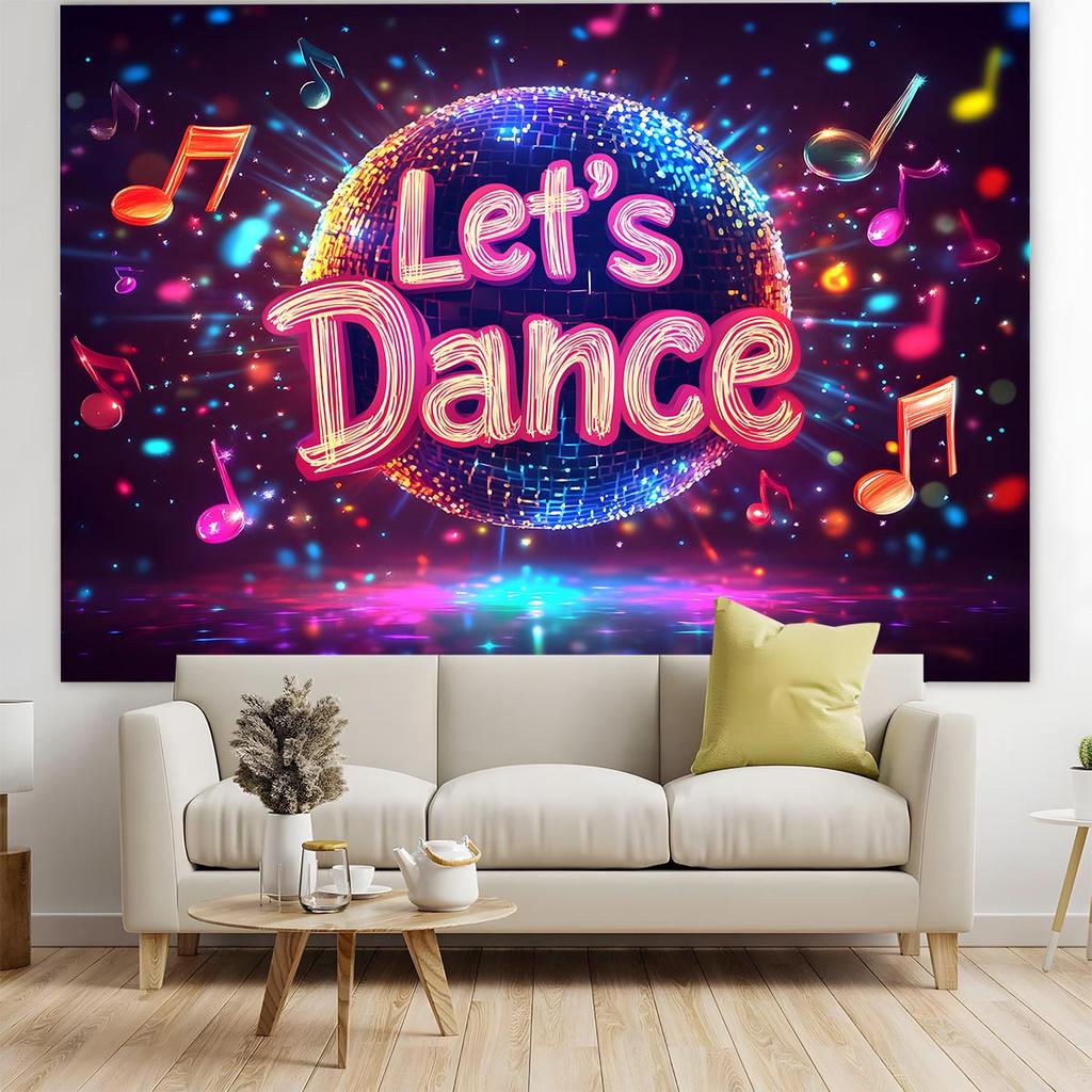 1. A Let'S Dance background banner, suitable for photo wall decoration, suitable for living room and bedroom.