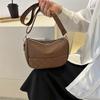 Модная женская сумка через плечо 2024 года, новая 100-летняя однотонная женская сумка через плечо, иностранная универсальная косая сумка