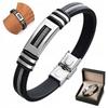 Men' Silver Bracelet DIAMOND Titanium Steel Gift