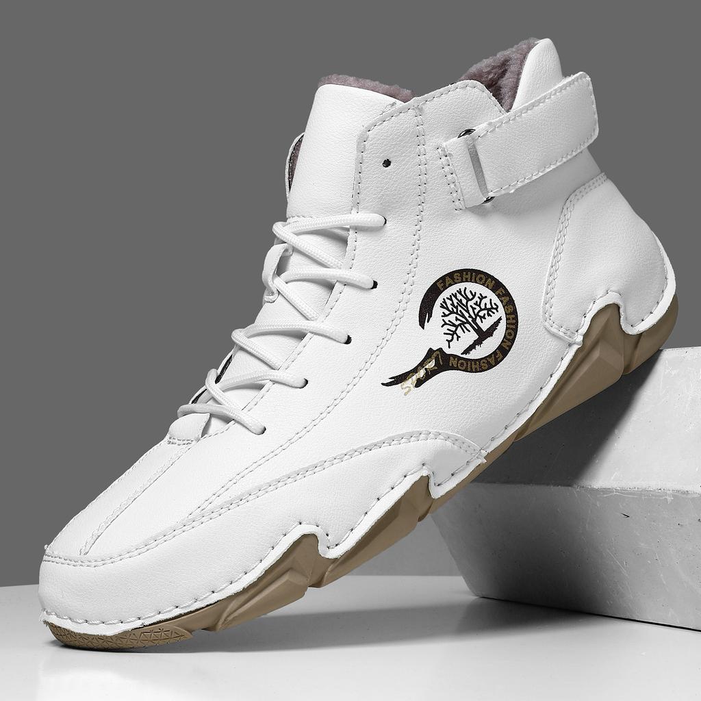 Теплая мужская повседневная обувь для осени и зимы, короткие ботинки для улицы, повседневные мужские женские ботинки, плюс бархат, большой размер, мужские ботинки Мартин