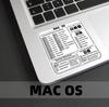 Наклейка для ноутбука MacBook от Shortcut Stickers