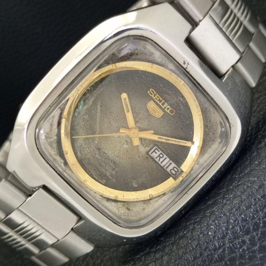 ОРИГИНАЛЬНЫЕ ВИНТАЖНЫЕ МУЖСКИЕ ЧАСЫ SEIKO 5 AUTOMATIC JAPAN 7019A ОРИГИНАЛЬНЫЙ ЦИФЕРБЛАТ a702475-5
