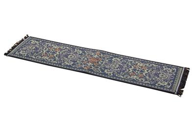 IKEHIKO "F Vivian" Придверный коврик, Сделано в Японии из травы Игуса, Синий, Прибл.. 30 x 120 см (Полиуретановая основа)