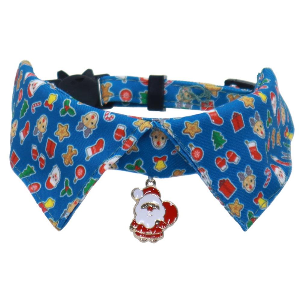 Милое рождественское ожерелье для котенка с колокольчиком 18-28см/7.09-11.02дюйма Рождественский галстук-бабочка для котенка Модный мягкий