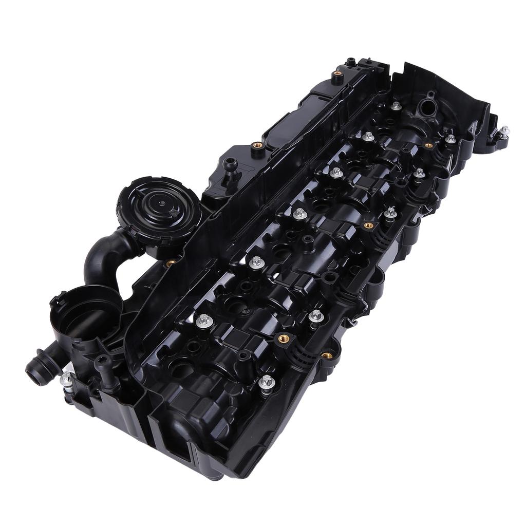 Valve Cover Cylinder Head Cover with Seal Black 11127812894 Compatible for 3er 4er 5er 6er X3 X4 X5 X6 3.0L