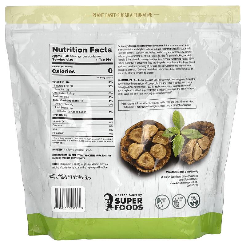 Allulose Monk, Sugar Alternative , 48 oz (1.36 kg)