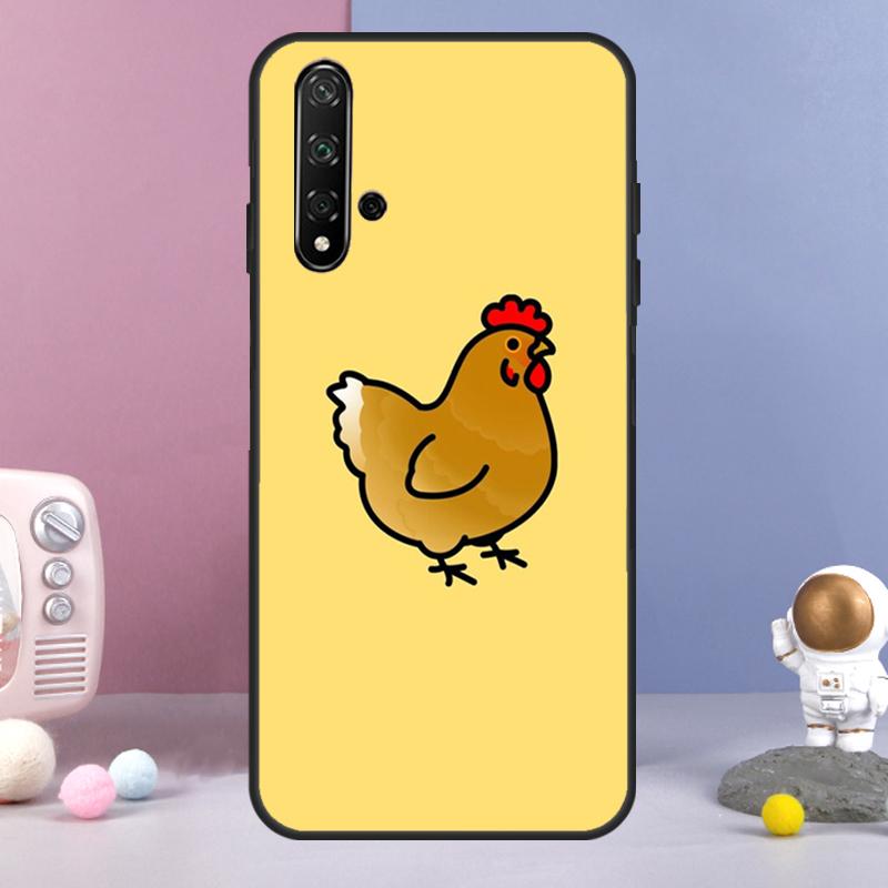 Cartoon Chicken Rooster For Huawei Nova 3i 7i 8i 11i 12i 9 10 SE Y60 Y61 Y70 Y72 Y73 Y90 Y91 P20 P40 P30 Lite Case