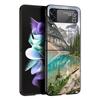 Чехол для телефона Z Flip 4 для Samsung Galaxy Z Flip 3 5G ZFlip3 Flip3 zflip Flip4 черный твердый чехол лес пляж восход природа ракушка